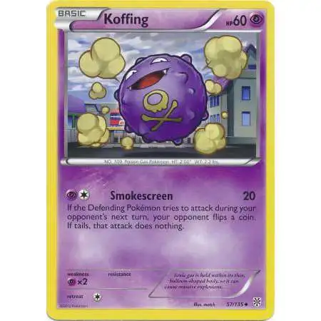 Pokemon Trading Card Game Black & White Plasma Storm Uncommon Koffing #57