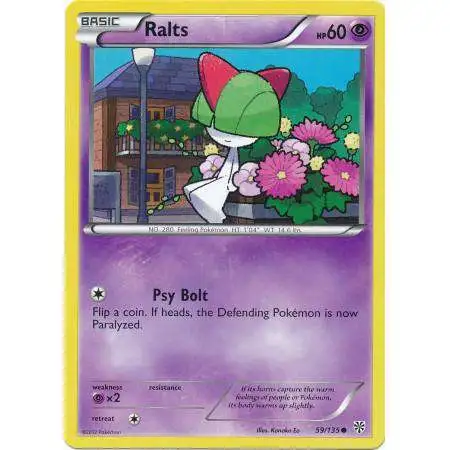 Pokemon Trading Card Game Black & White Plasma Storm Common Ralts #59 [Lightly Played]