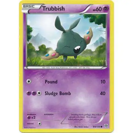 Pokemon Trading Card Game Black & White Plasma Storm Common Trubbish #64 [Lightly Played]