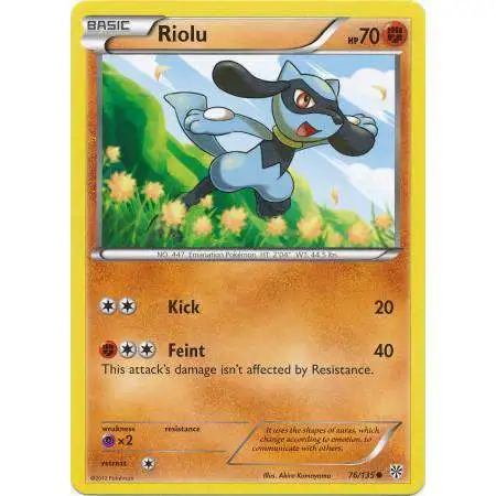 Pokemon Trading Card Game Black & White Plasma Storm Common Riolu #76