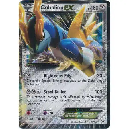 Pokemon Trading Card Game Black & White Plasma Storm Ultra Rare Cobalion EX #93 [Lightly Played/LP]