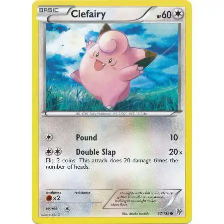Pokemon Trading Card Game Black & White Plasma Storm Reverse Holo Clefairy #97 [Lightly Played]