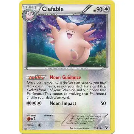 Pokemon Trading Card Game Black & White Plasma Storm Rare Clefable #98