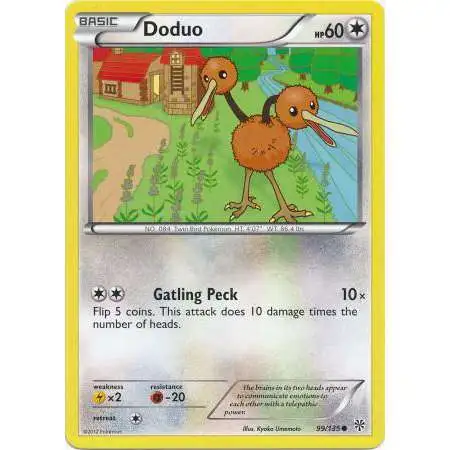 Pokemon Trading Card Game Black & White Plasma Storm Common Doduo #99 [Lightly Played]
