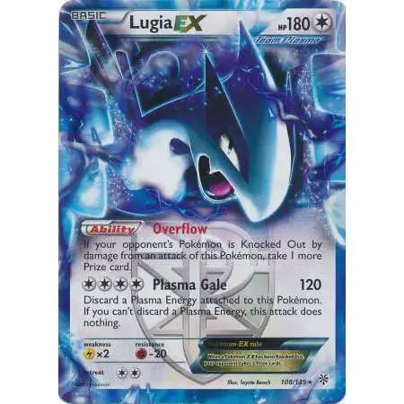 Pokemon Trading Card Game Black & White Plasma Storm Ultra Rare Lugia EX #108 [Heavily Played]