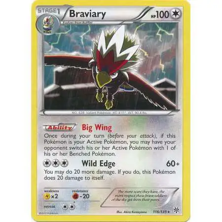 Pokemon Trading Card Game Black & White Plasma Storm Rare Braviary #116