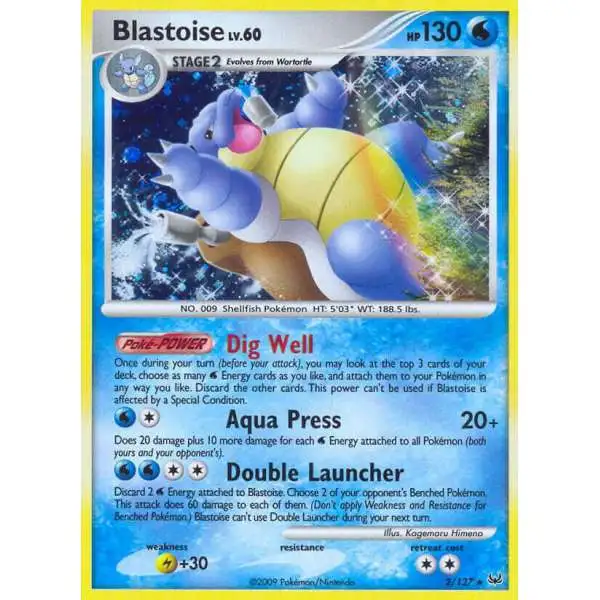 Pokemon Platinum Holo Rare Blastoise #2