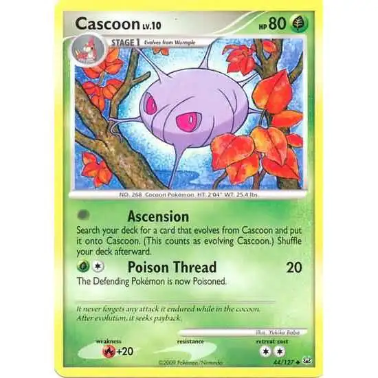 Pokemon Platinum Uncommon Cascoon #44