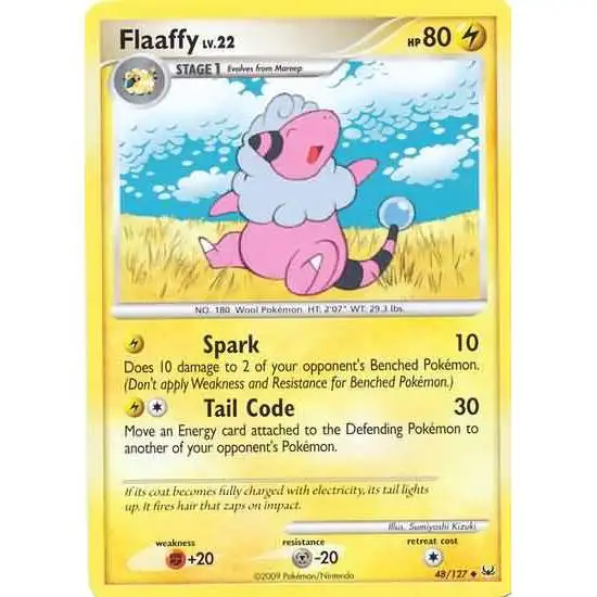 Pokemon Platinum Uncommon Flaaffy #48 [Lightly Played]