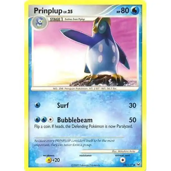 Pokemon Platinum Uncommon Prinplup #59