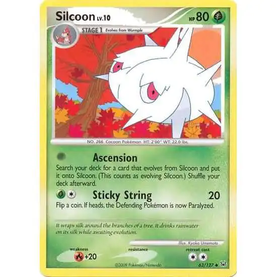 Pokemon Platinum Uncommon Silcoon #63
