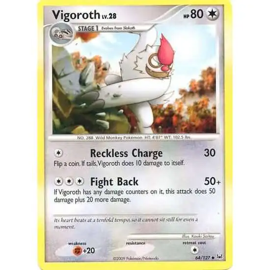 Pokemon Platinum Uncommon Vigoroth #64