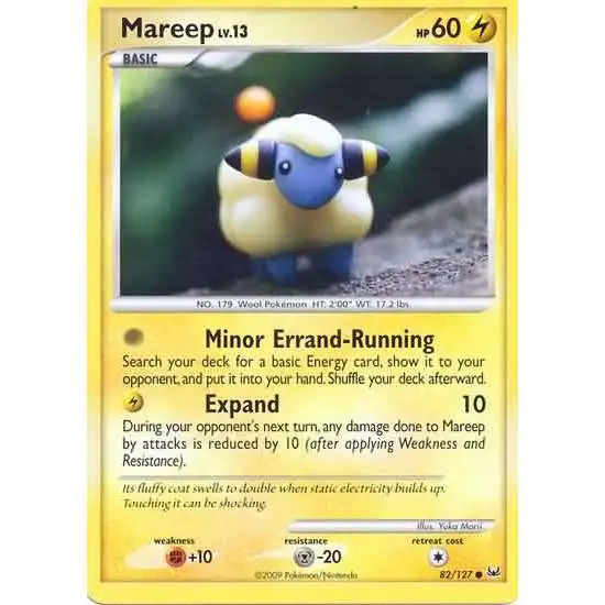 Pokemon Platinum Common Mareep #82 [Lightly Played]