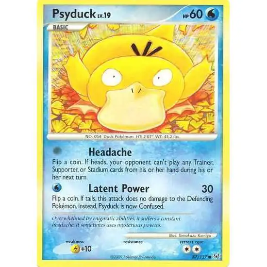 Pokemon Platinum Common Psyduck #87 [Lightly Played]