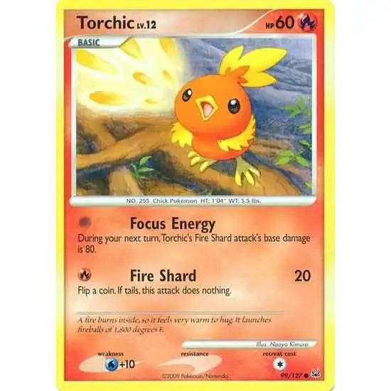 Pokemon Platinum Common Torchic #99