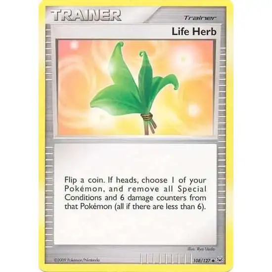 Pokemon Platinum Uncommon Life Herb #108