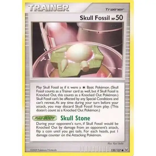 Pokemon Platinum Common Skull Fossil #120