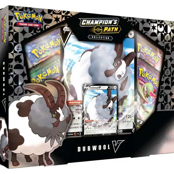 Pokemon Champion's Path Dubwool V Collection [4 Booster Packs, Promo Card & Oversize Card]