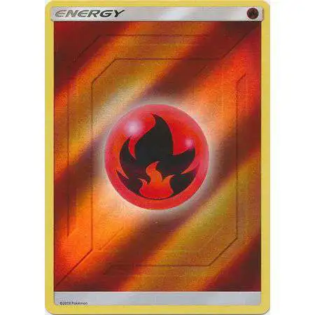 Pokemon Sun & Moon Promo Holo Fire Energy [V2]