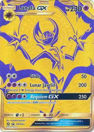 Pokemon Sun & Moon Promo Ultra Rare Lunala GX SM103a