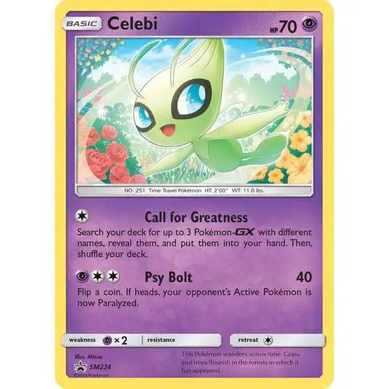 Pokemon Sun & Moon Promo Holo Rare Celebi SM224