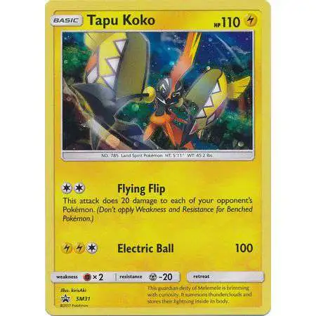 Pokemon Sun & Moon Promo Holo Rare Tapu Koko SM31