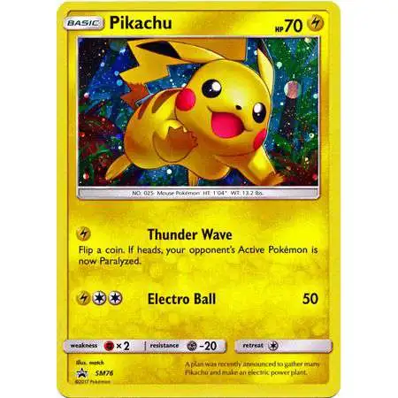 Pokemon Sun & Moon Promo Holo Rare Pikachu SM76 [Lightly Played]