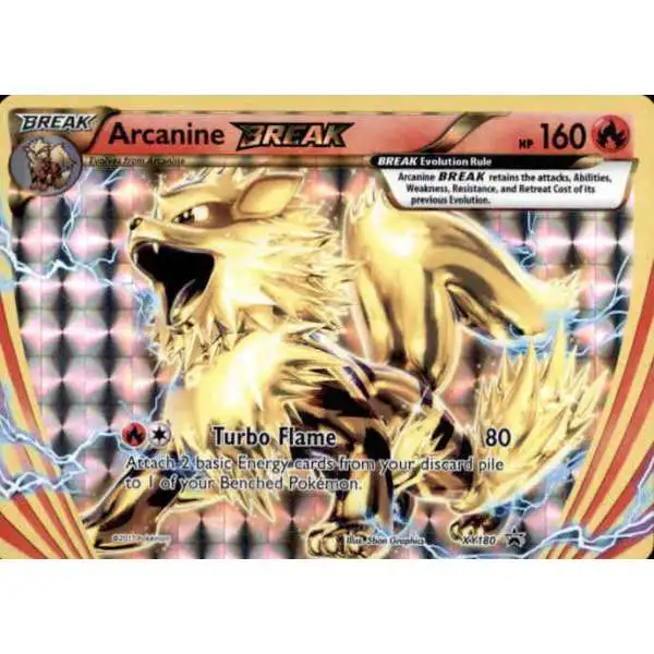 Pokemon X & Y Promo Rare Holo BREAK Arcanine BREAK XY180 [Lightly Played]