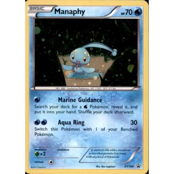 Pokemon X & Y Promo Holo Rare Manaphy XY190