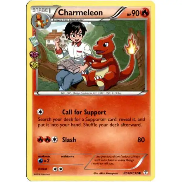 Pokemon X & Y Generations Radiant Collection Common Charmeleon RC4 [Lightly Played] [LP]