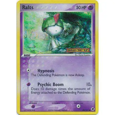 Pokemon EX Dragon Frontiers Common Ralts Stamp #60
