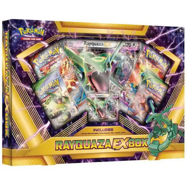Pokemon XY Rayquaza EX Box [4 Booster Packs, Promo Card & Oversize Card]