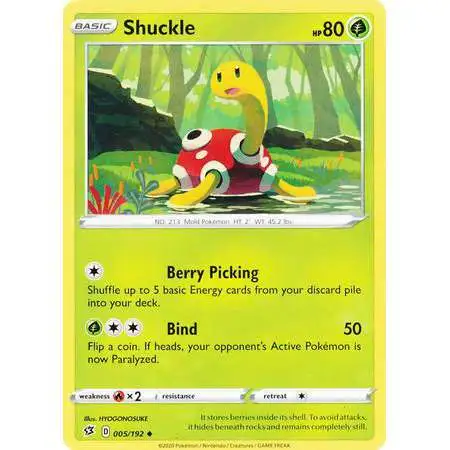 Pokemon Trading Card Game Sword & Shield Rebel Clash Uncommon Shuckle #5