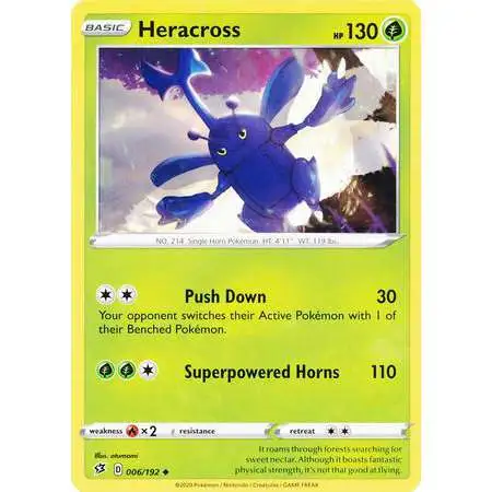 Pokemon Trading Card Game Sword & Shield Rebel Clash Uncommon Heracross #6