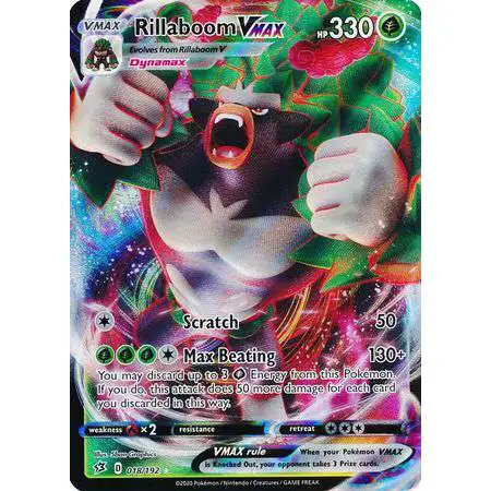 Pokemon Trading Card Game Sword & Shield Rebel Clash Ultra Rare Rillaboom VMAX #18