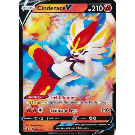 Pokemon Trading Card Game Sword & Shield Rebel Clash Ultra Rare Cinderace V #35