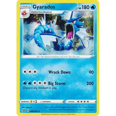 Pokemon Trading Card Game Sword & Shield Rebel Clash Rare Holo Gyarados #40