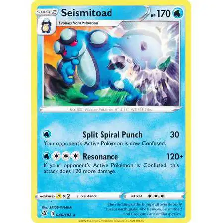 Pokemon Trading Card Game Sword & Shield Rebel Clash Rare Seismitoad #46