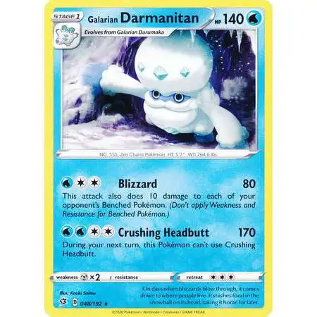 Pokemon Trading Card Game Sword & Shield Rebel Clash Rare Galarian Darmanitan #48