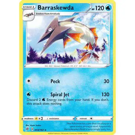 Pokemon Trading Card Game Sword & Shield Rebel Clash Rare Barraskewda #53