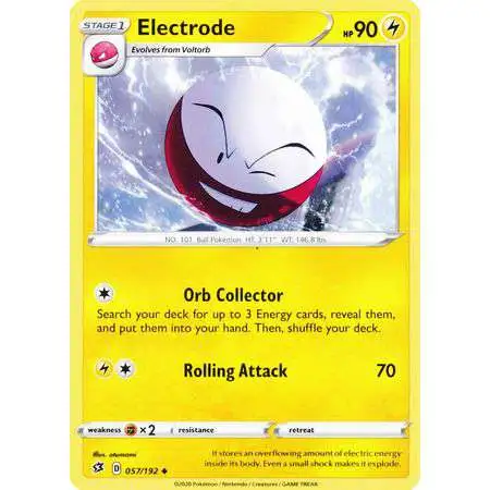 Pokemon Trading Card Game Sword & Shield Rebel Clash Uncommon Electrode #57