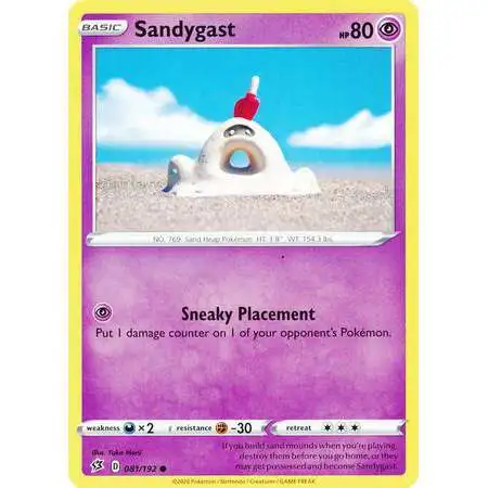 Pokemon Trading Card Game Sword & Shield Rebel Clash Common Sandygast #81