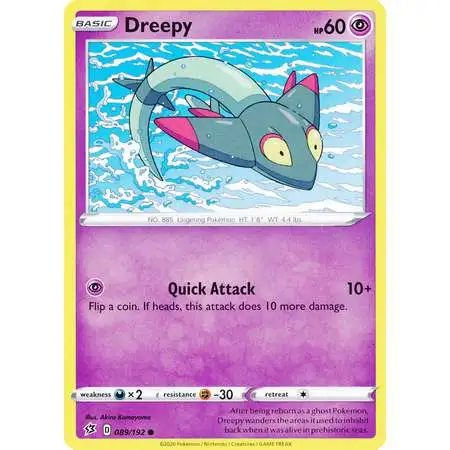 Pokemon Trading Card Game Sword & Shield Rebel Clash Common Dreepy #89