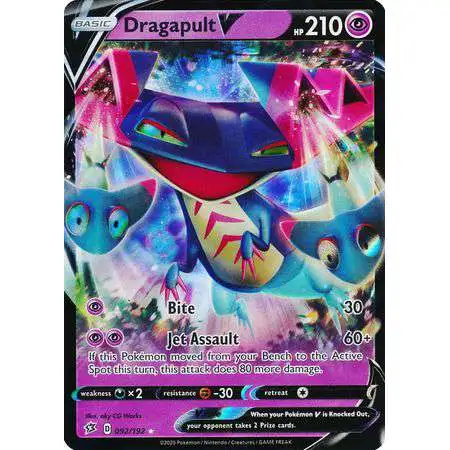 Pokemon Trading Card Game Sword & Shield Rebel Clash Ultra Rare Dragapult V #92
