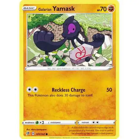 Pokemon Trading Card Game Sword & Shield Rebel Clash Common Galarian Yamask #101