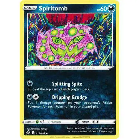 Pokemon Trading Card Game Sword & Shield Rebel Clash Rare Spiritomb #116