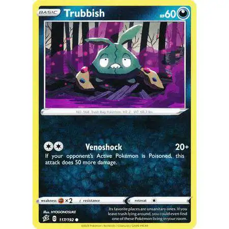 Pokemon Trading Card Game Sword & Shield Rebel Clash Common Trubbish #117