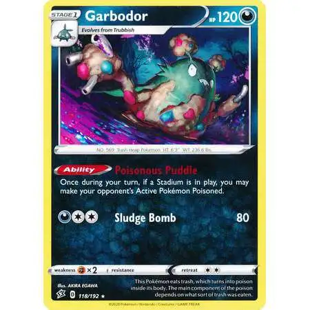 Pokemon Trading Card Game Sword & Shield Rebel Clash Rare Garbodor #118