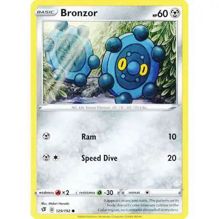 Pokemon Trading Card Game Sword & Shield Rebel Clash Common Bronzor #129