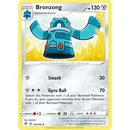 Pokemon Trading Card Game Sword & Shield Rebel Clash Uncommon Bronzong #130